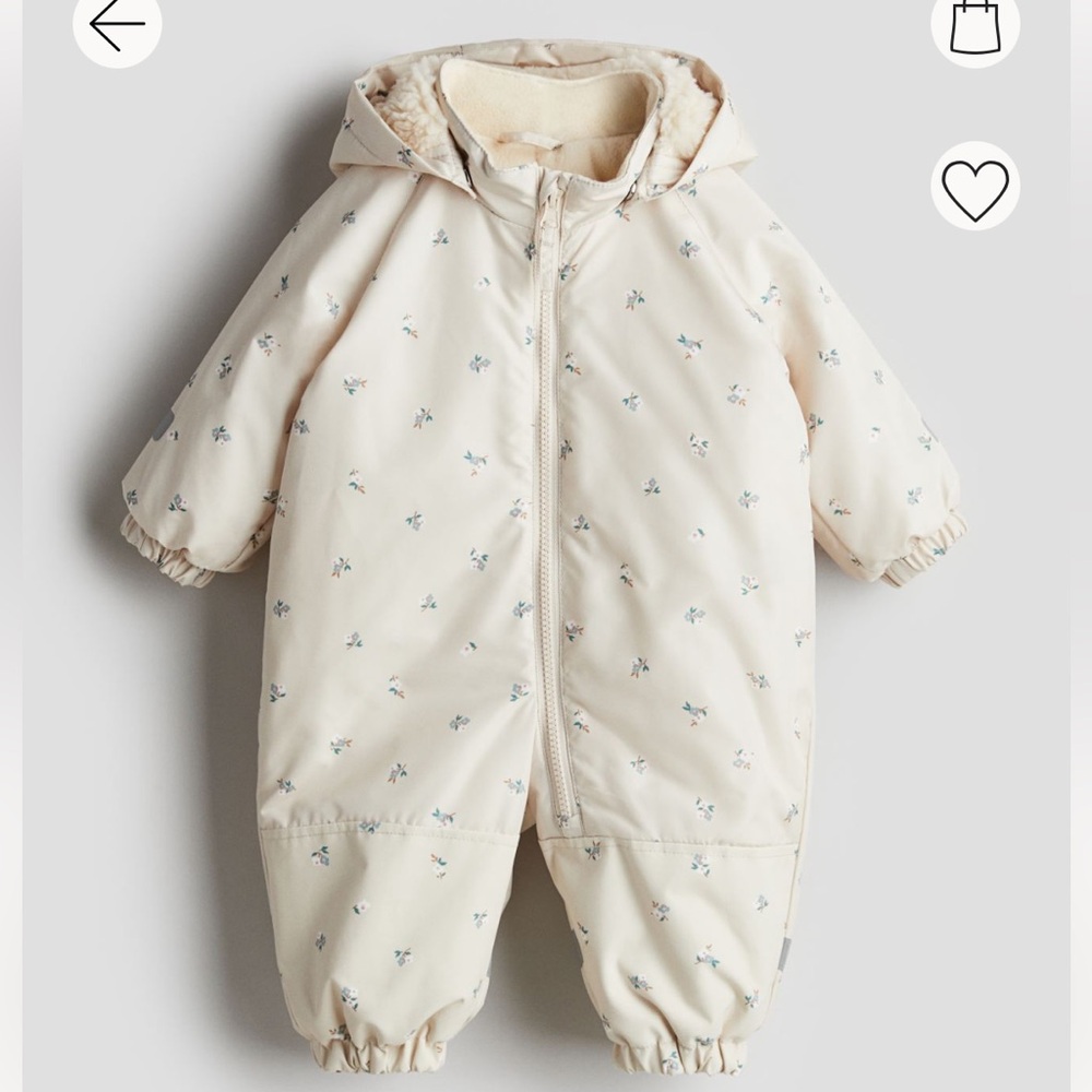 H&M little girls snowsuit